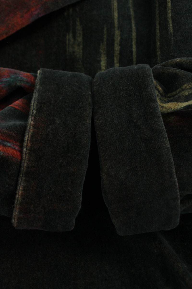 YOHJI YAMAMOTO POUR HOMME Abstract Print Long Coat Size L