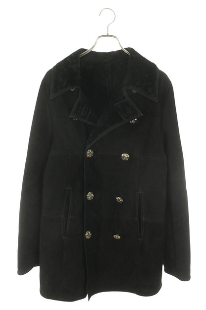 Chrome Hearts BS Flare Button Mouton Long Coat Size S