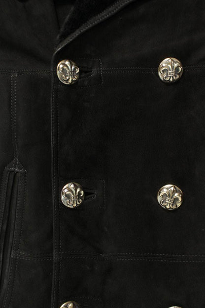 Chrome Hearts BS Flare Button Mouton Long Coat Size S