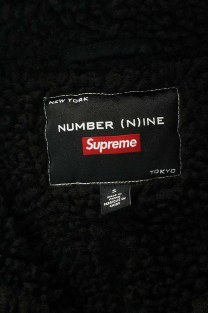 SUPREME 25AW Faux Shearling Hooded Coat Black Size S
