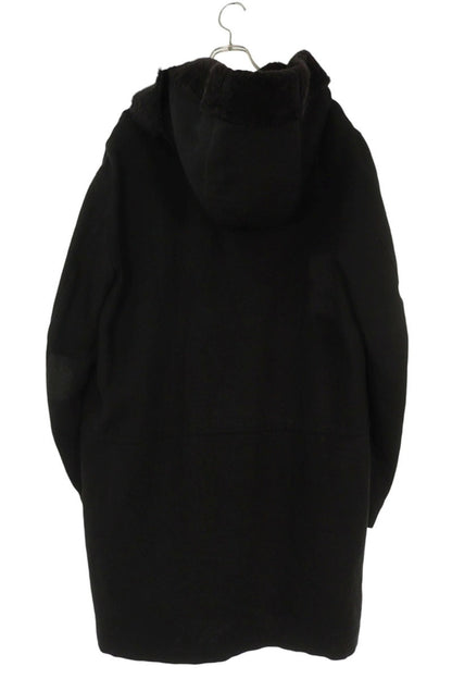 Yohji Yamamoto 05AW Hooded Mouton Linen Coat Black Size M