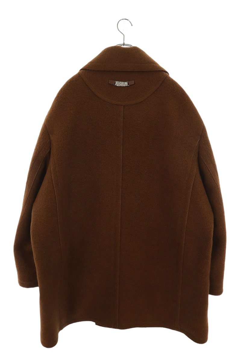 ANDERSSON BELL Brown Wool Blend Leon Pea Coat Size L