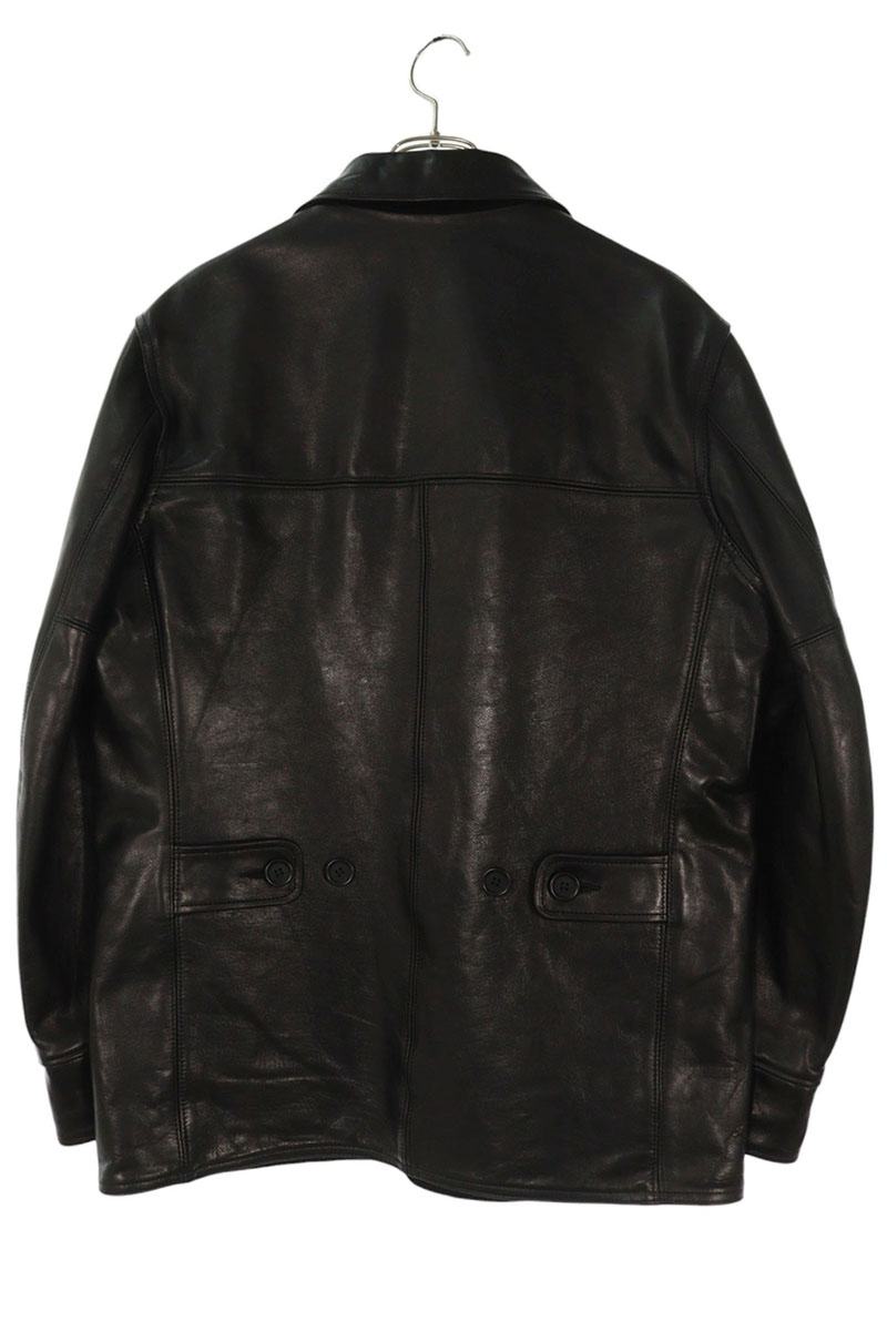 Ysformen 25AW Black Horse Leather Car Coat Size L