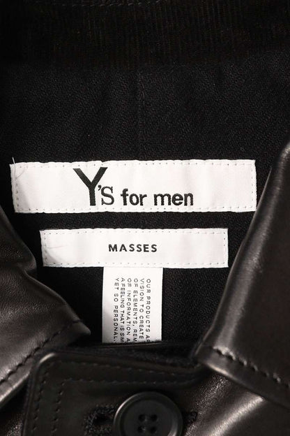Ysformen 25AW Black Horse Leather Car Coat Size L