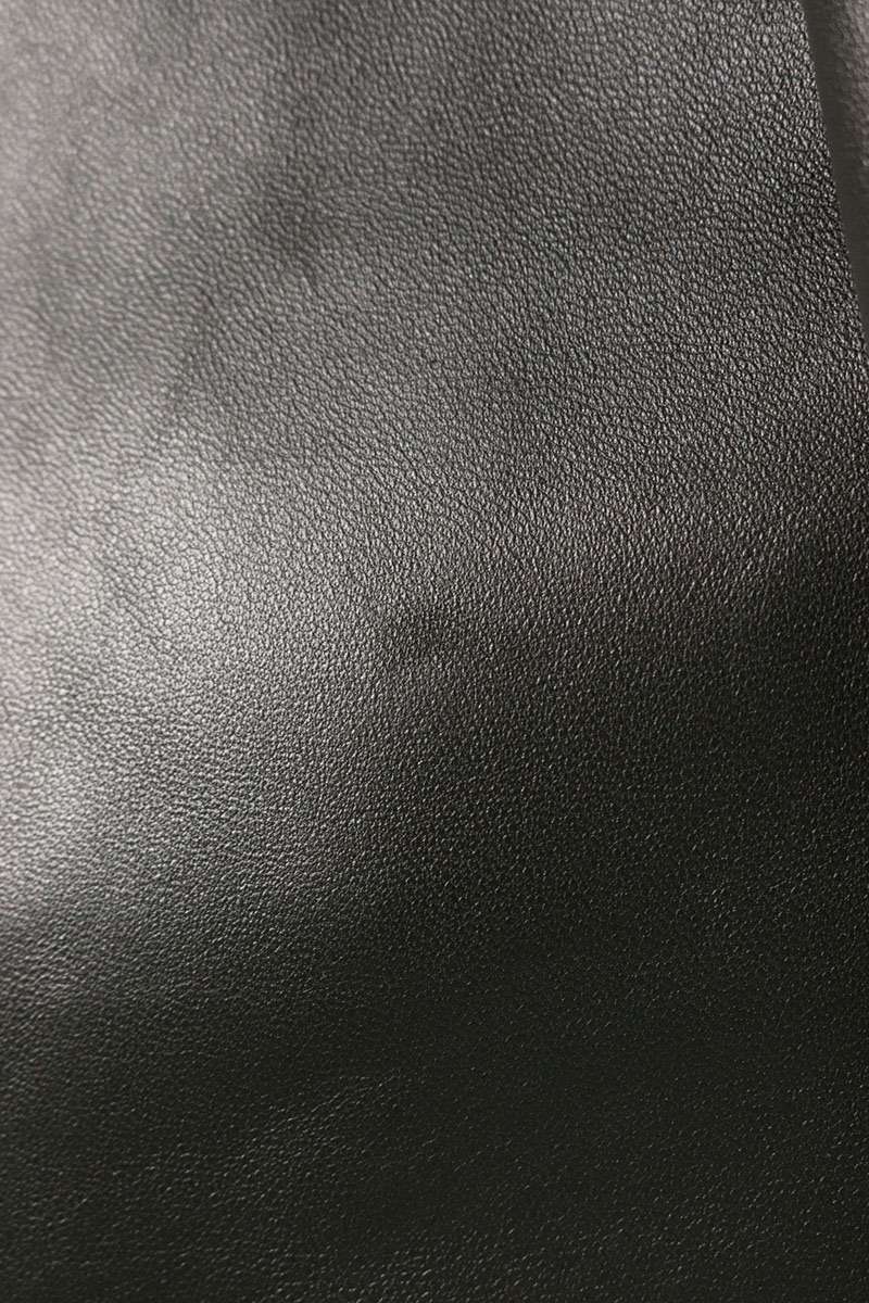 YOKE 22AW Dark Green Raw Edge Leather Coat Size M