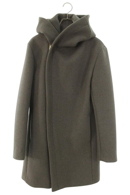 junhashimoto 20AW Gray Cashmere Melton Wrap Coat Size XL