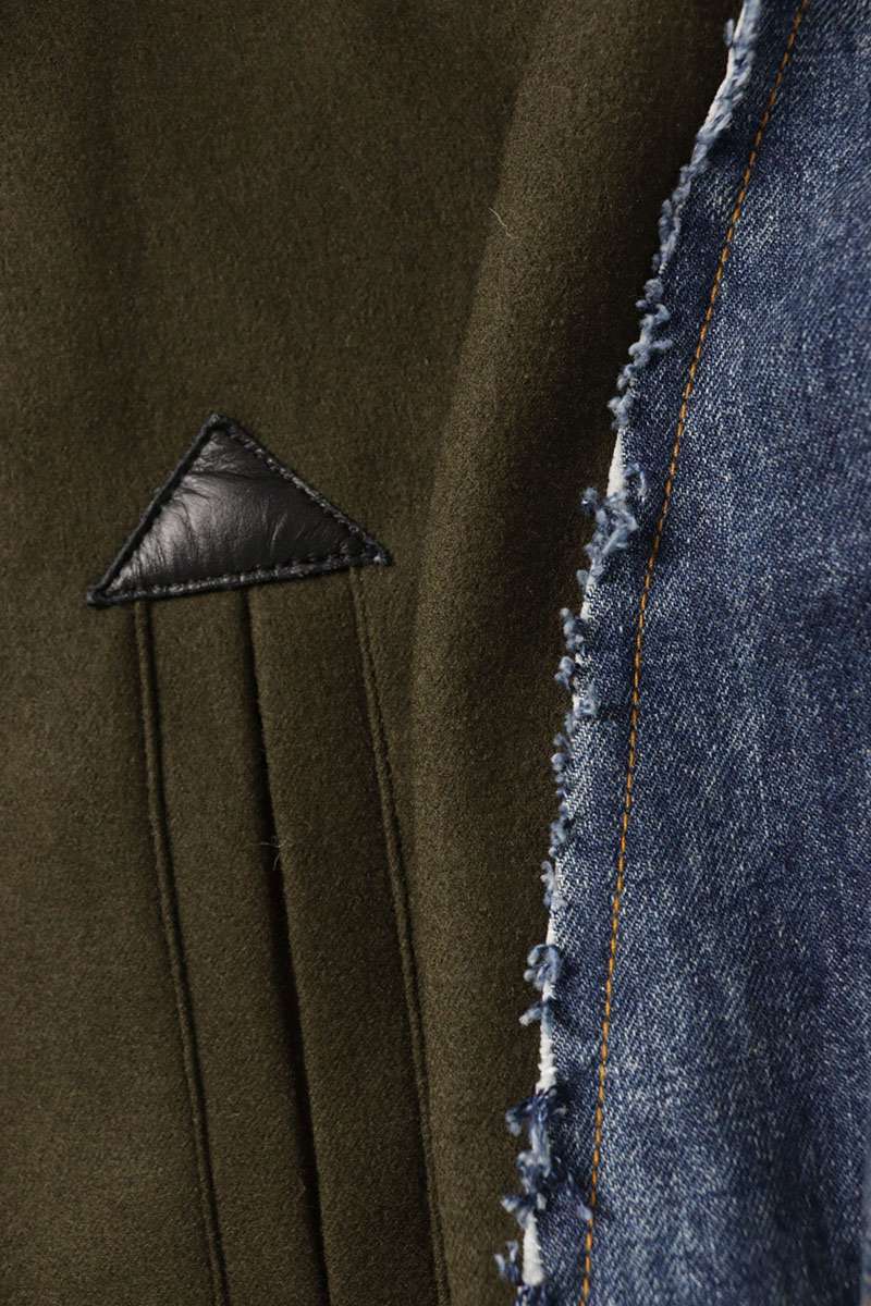 Sacai 20AW Denim Jacket Docking Coat Multi Size L