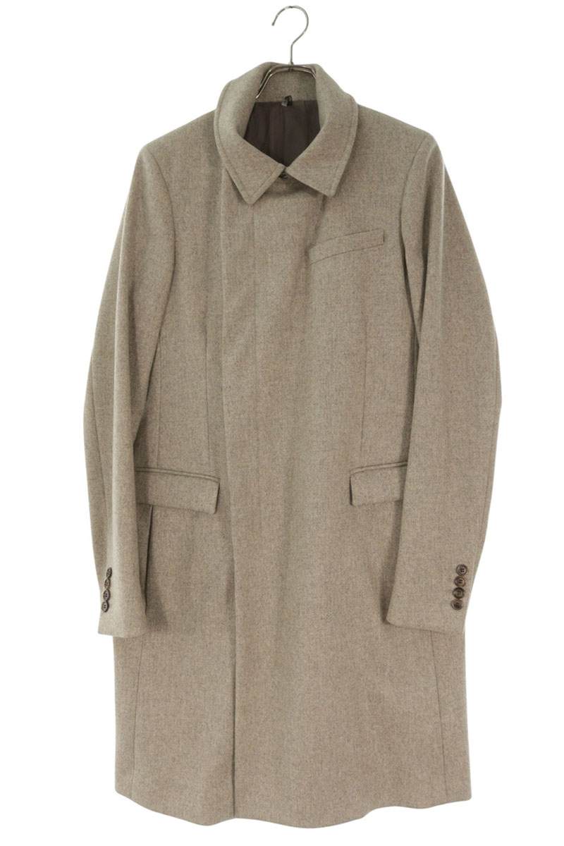 Dior HOMME Wool Cashmere Wrap Coat Gray Size S
