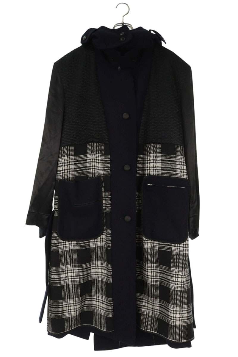 Maison Margiela Reversible Patchwork Wool Coat Size S