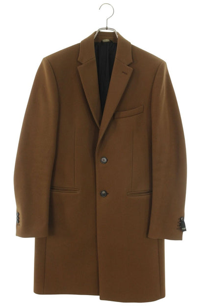 FENDI Wool Cashmere Chesterfield Coat Brown Size M