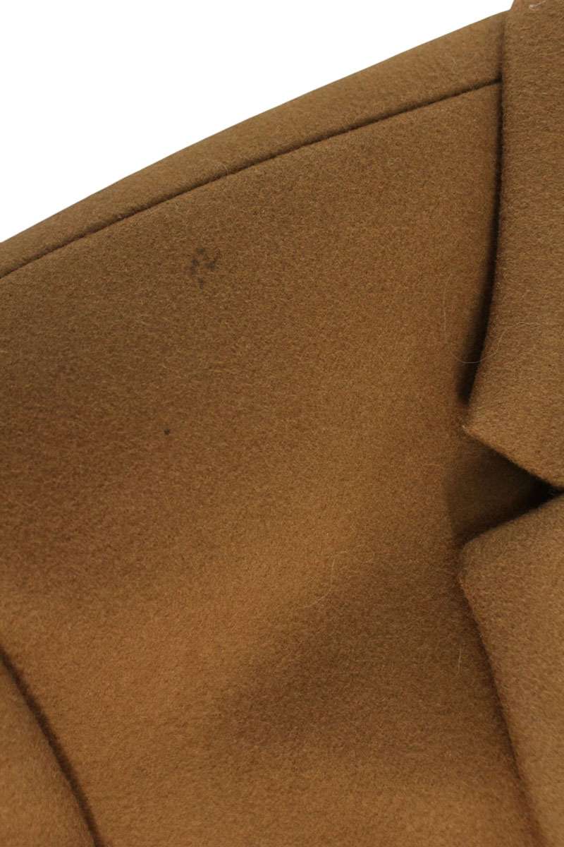 FENDI Wool Cashmere Chesterfield Coat Brown Size M