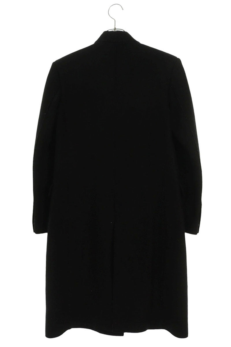 Neil Barrett Double-Breasted Wool Long Coat Black Size XXS