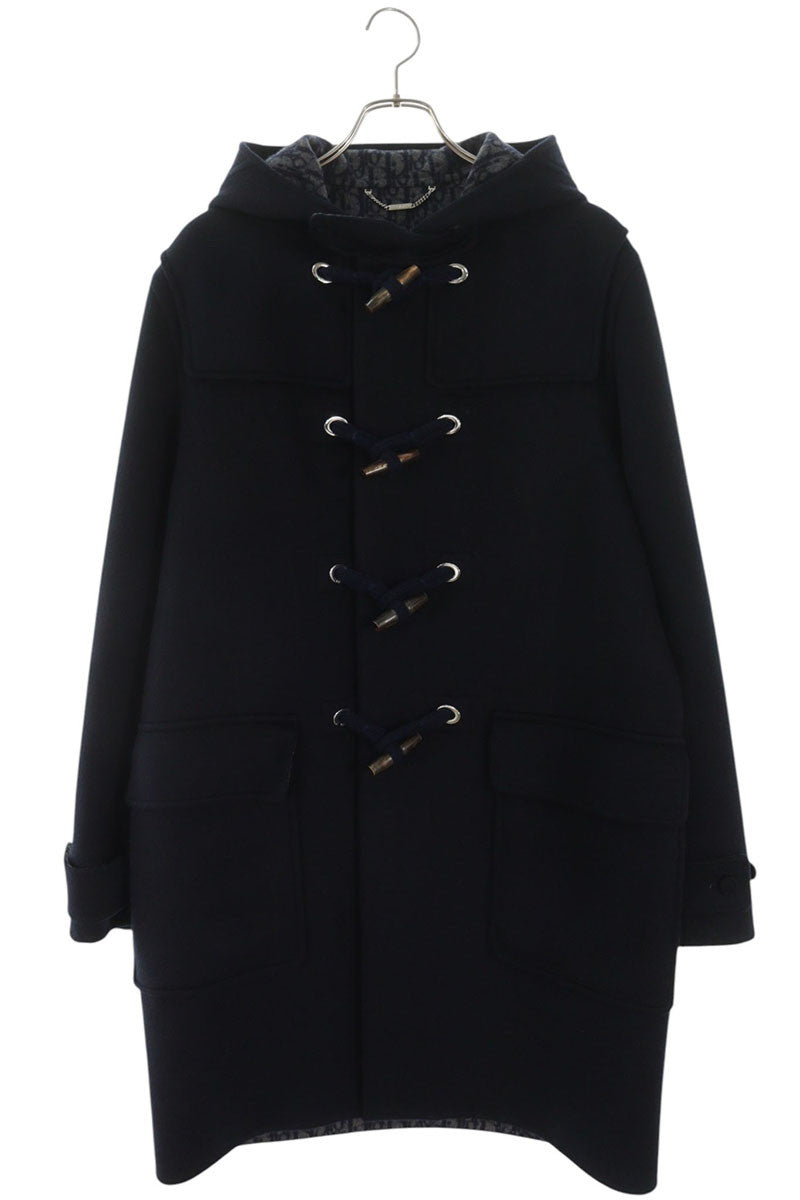 DIOR Cashmere Blend Oblique Lined Duffle Coat Size XS