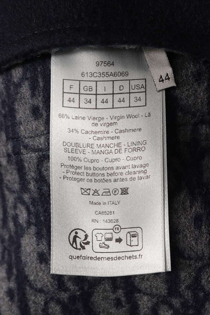 DIOR Cashmere Blend Oblique Lined Duffle Coat Size XS