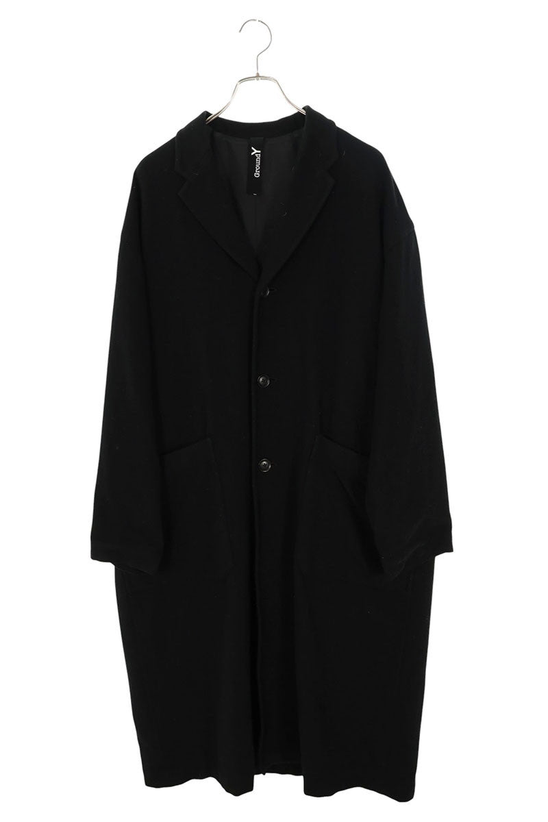 GroundY Long Oversized Shirt Jacket Coat Black Size L