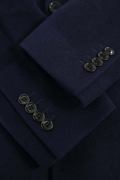 DIOR Classic Cashmere Long Coat Navy Size M