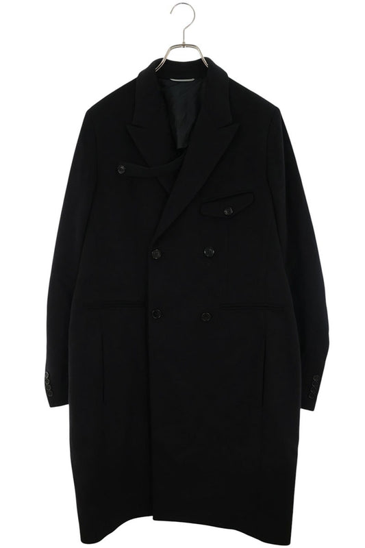 DIOR 19SS Double-Breasted Cashmere Long Coat Black M Size M