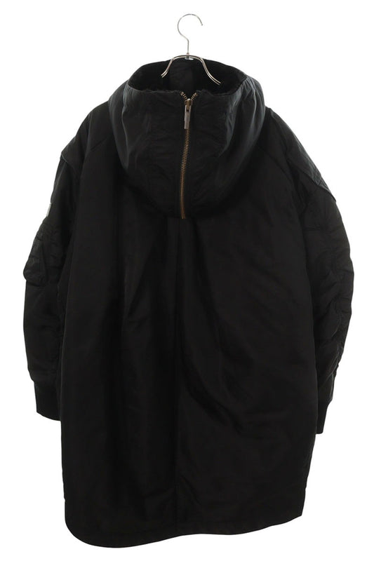Feng Chen Wang Fur Trim Military Coat Black Size XS