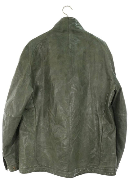 CAROL CHRISTIAN POELL Python Leather Coat Gray Size 56