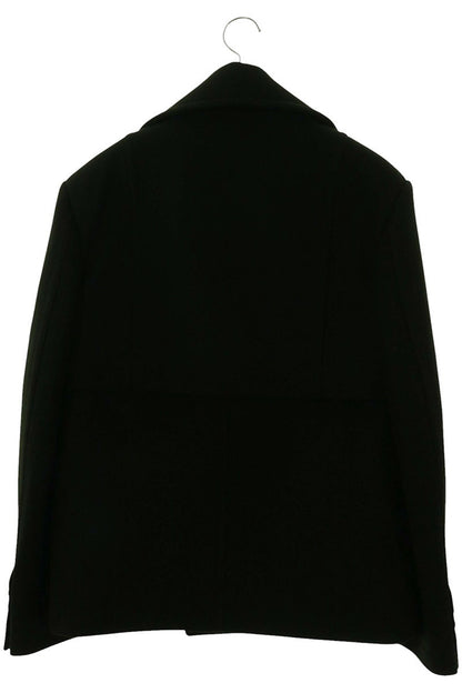 BOTTEGA VENETA Dark Green Wool Felt Coat Size 44