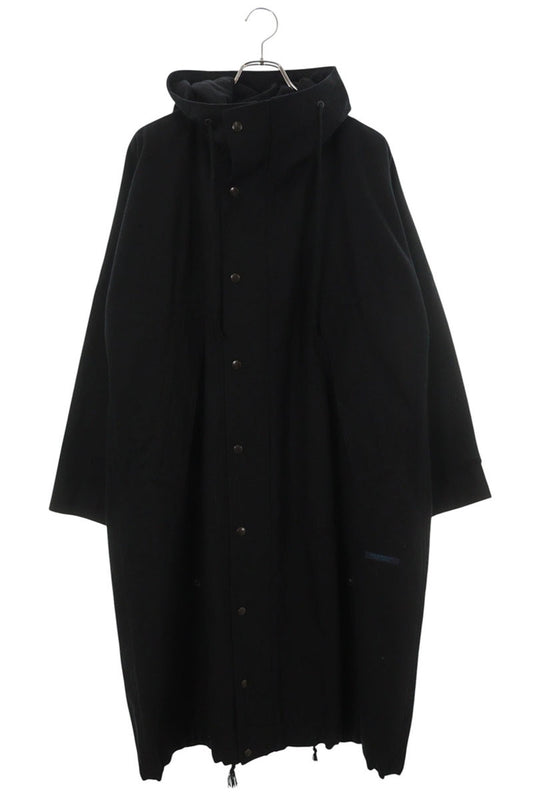 Yohji Yamamoto Black Wool Hooded Long Coat Size 3