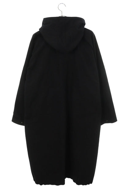 Yohji Yamamoto Black Wool Hooded Long Coat Size 3