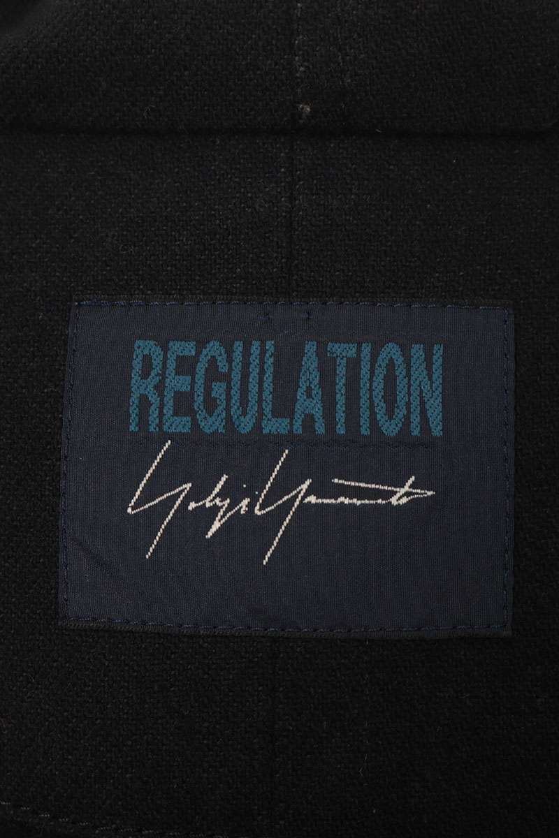 Yohji Yamamoto Black Wool Hooded Long Coat Size 3