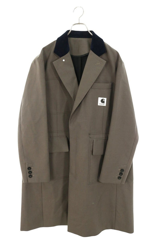 Carhartt x Sacai 24SS Reversible Logo Coat Brown Size 2