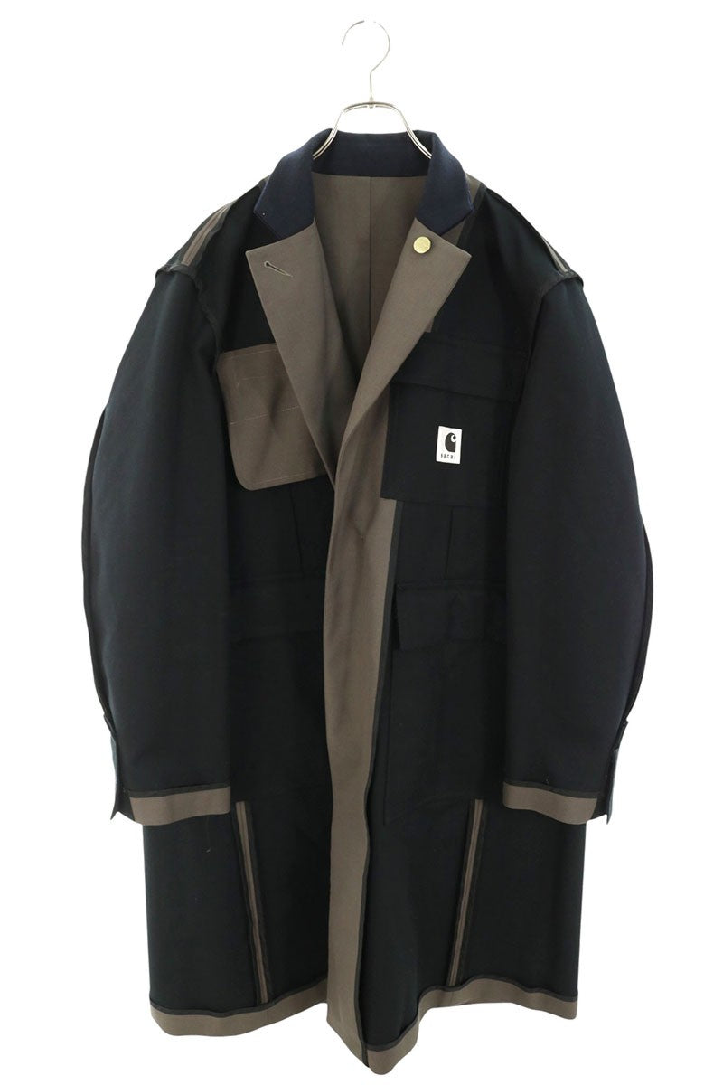 Carhartt x Sacai 24SS Reversible Logo Coat Brown Size 2