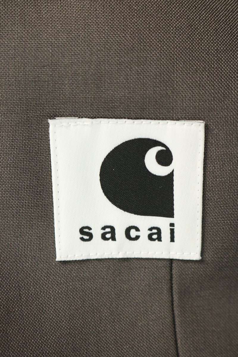 Carhartt x Sacai 24SS Reversible Logo Coat Brown Size 2