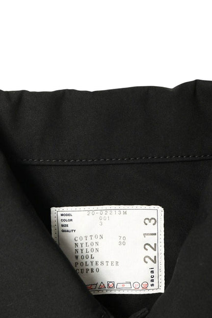 Sacai 20AW N-3B Hybrid Military Coat Black Size 3