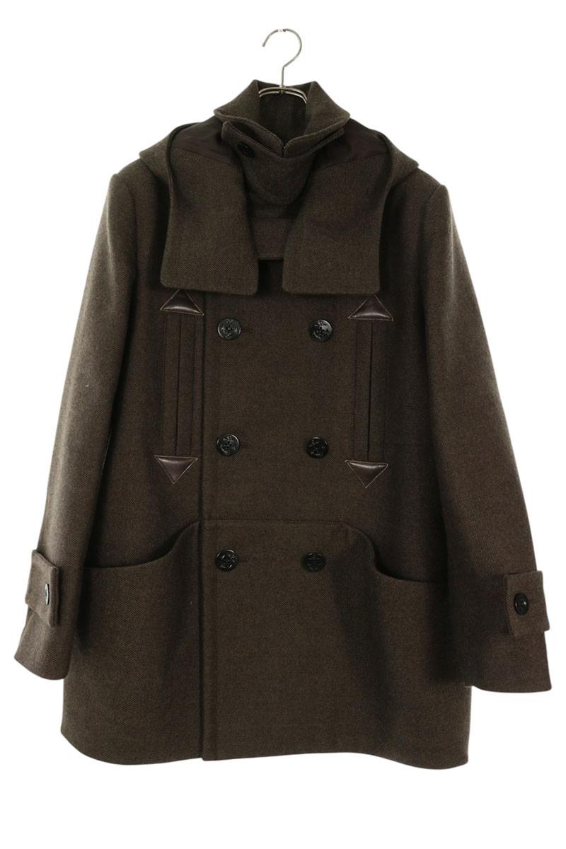 Sacai 25AW Wool Long Coat Brown Size 1
