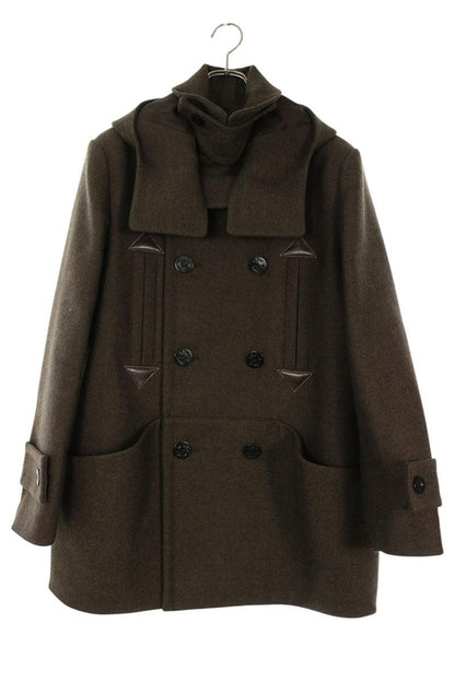 Sacai 25AW Wool Long Coat Brown Size 1
