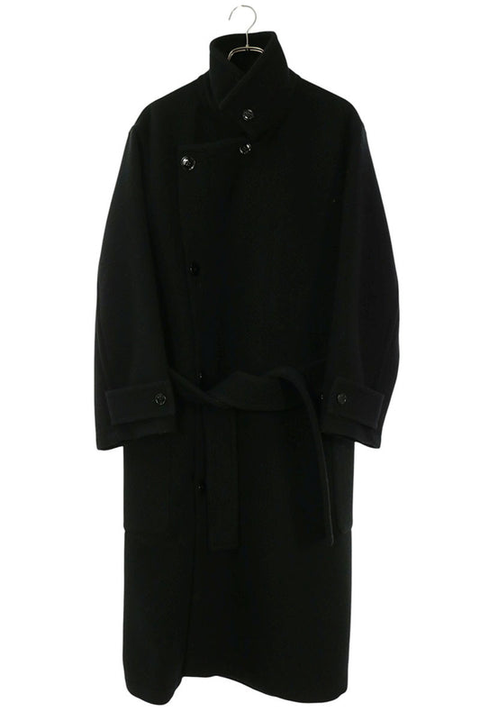 LEMAIRE Wool Wrap Coat Black Size XXS