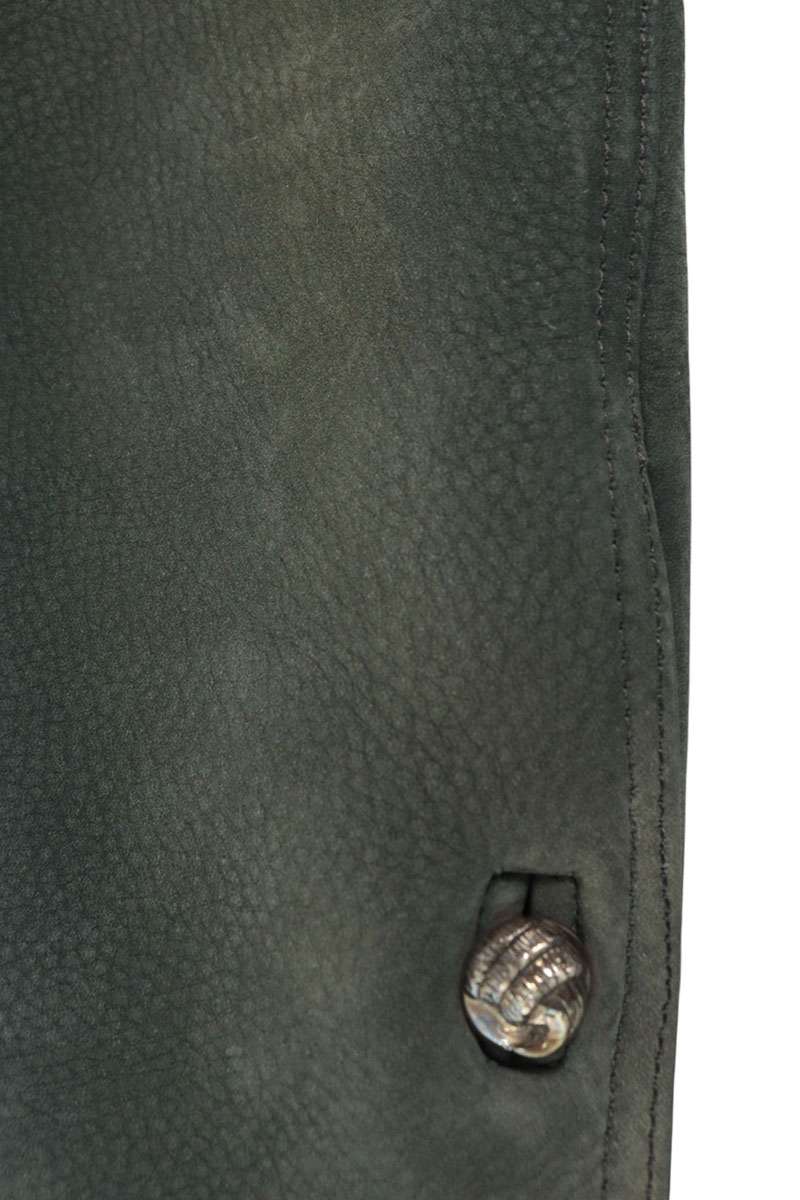 Chrome Hearts HUNTING Claw Button Leather Jacket Size S