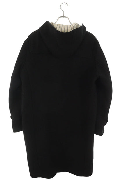 WALES BONNER Eternity Wool Duffle Coat Black Size 46