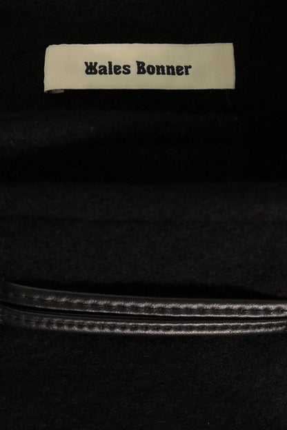 WALES BONNER Eternity Wool Duffle Coat Black Size 46