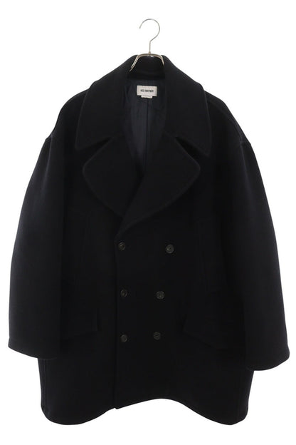HED MAYNER Oversized Wool Peacoat Navy Coat Size XS