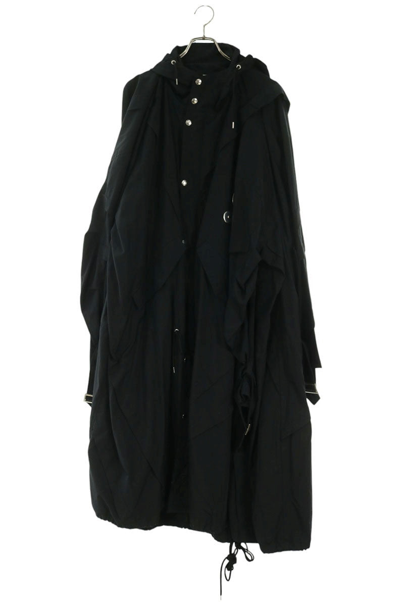 KIDILL Smile Print Modified Padded Mods Coat Black Size FREE