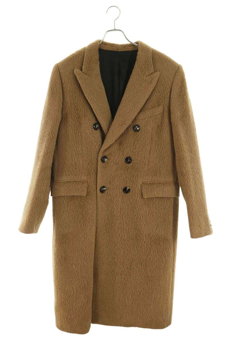 CELINE 20AW Alpaca Wool Double Breasted Coat Size 50