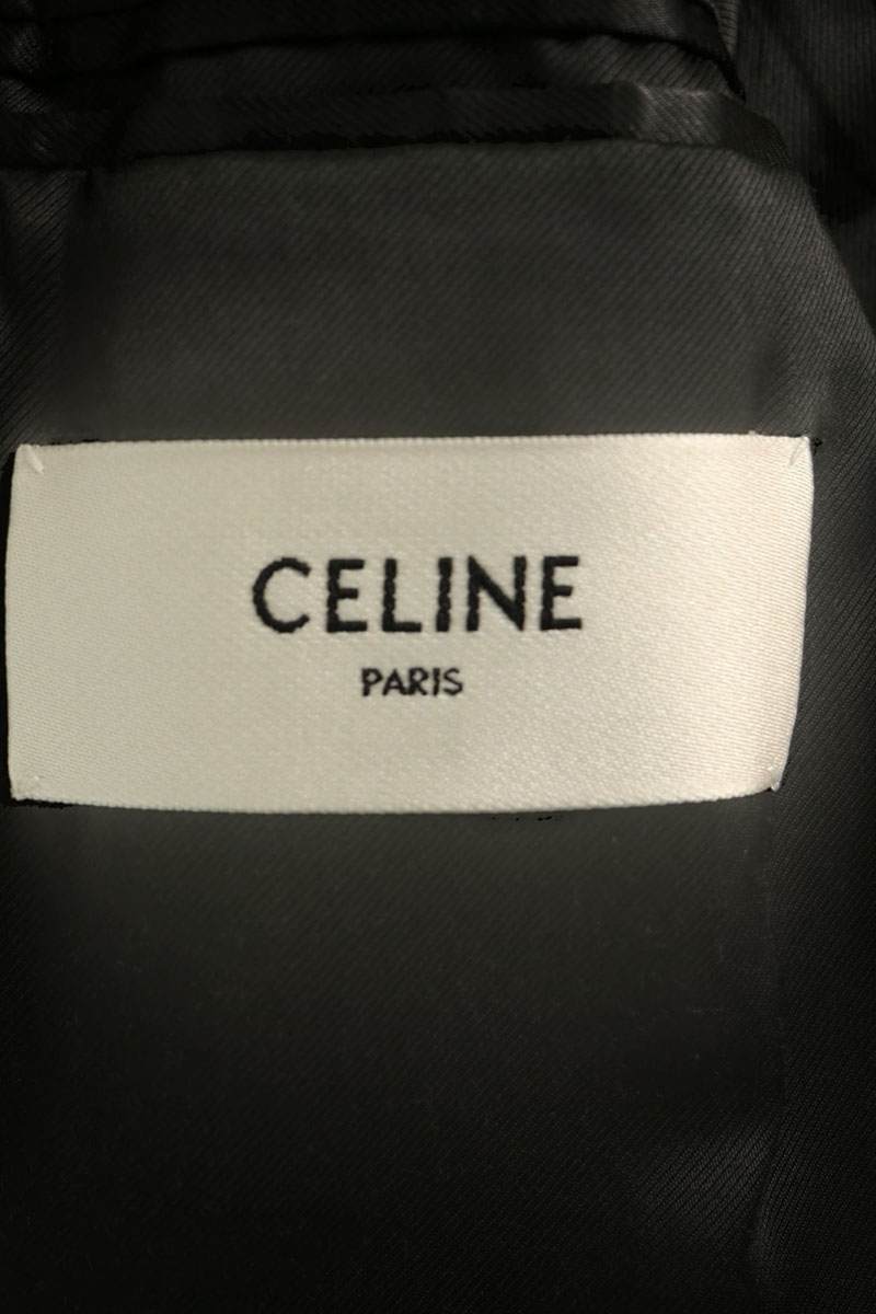 CELINE 20AW Alpaca Wool Double Breasted Coat Size 50