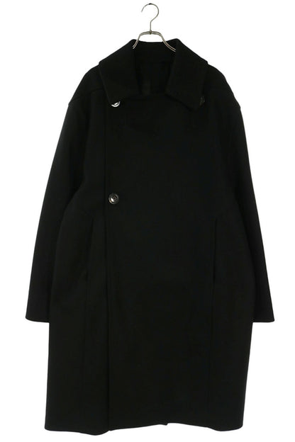 Rick Owens 22AW Back Strap Wool Chester Coat Black Size 46