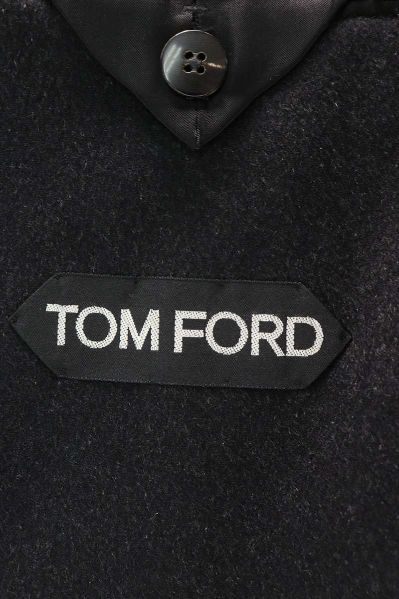 TOMFORD Cashmere Chesterfield Overcoat Gray Coat Size 50R