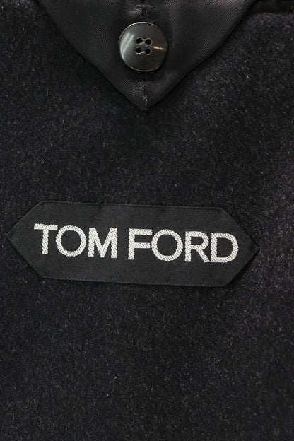 TOMFORD Cashmere Chesterfield Overcoat Gray Coat Size 50R