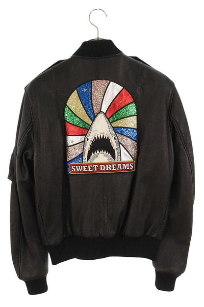Saint Laurent Paris Leather Jacket Black Size L