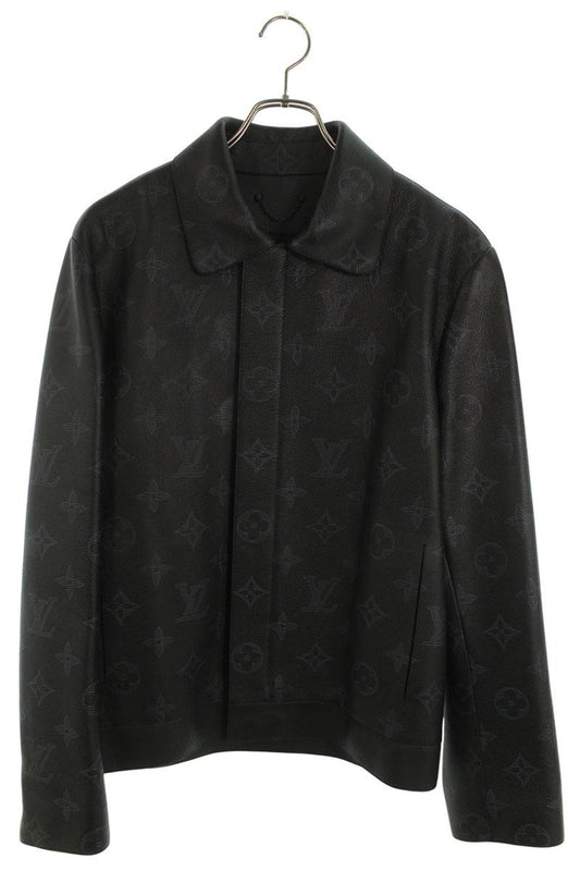 LOUISVUITTON 21SS Monogram Print Leather Jacket Multi Size S