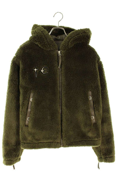THUG CLUB TC Reversible Shearling Jacket Khaki Size S