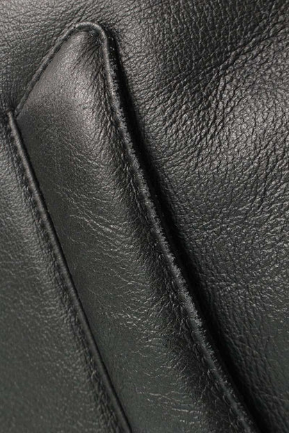 YOKE 21AW Sheepskin Detachable Collar Leather Jkt Size L
