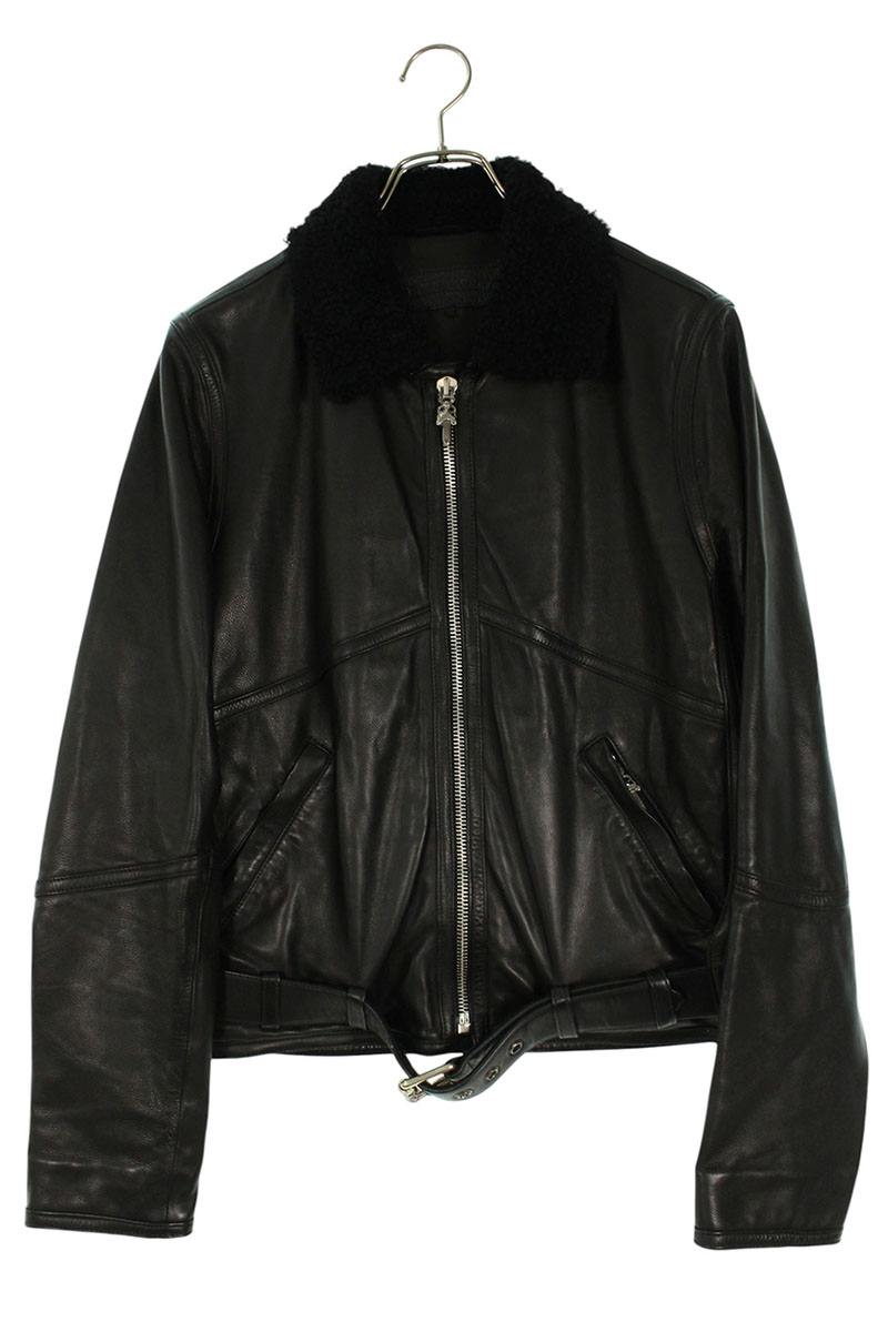 Chrome Hearts KODIAK BEAR Zip Leather Jacket Multi Size S
