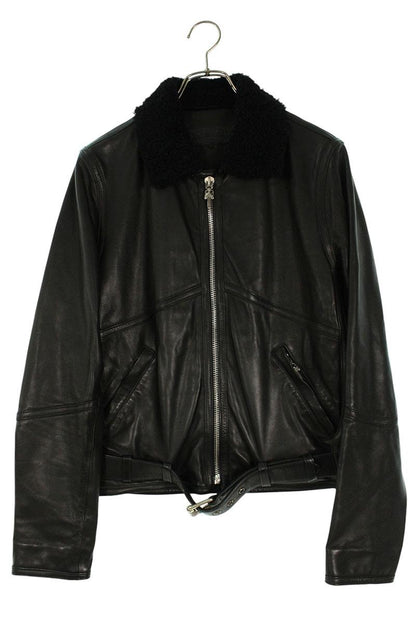 Chrome Hearts KODIAK BEAR Zip Leather Jacket Multi Size S